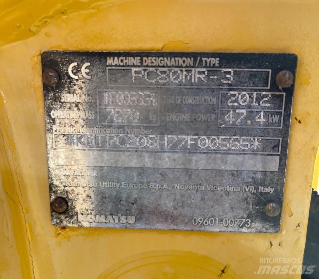 Komatsu PC 80 MR-3 中型挖掘机