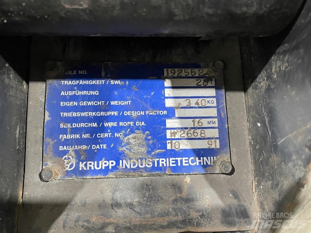 Krupp hookblock 28T 起重机配件设备
