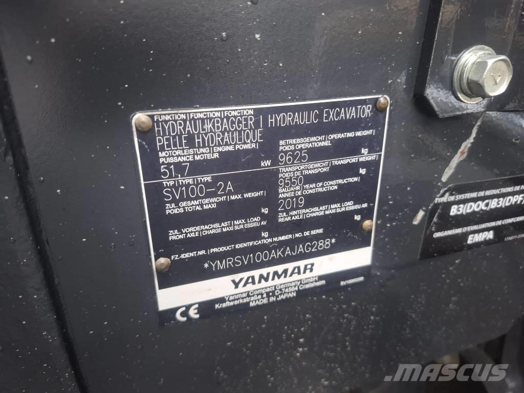 Yanmar SV 100-2A 中型挖掘机