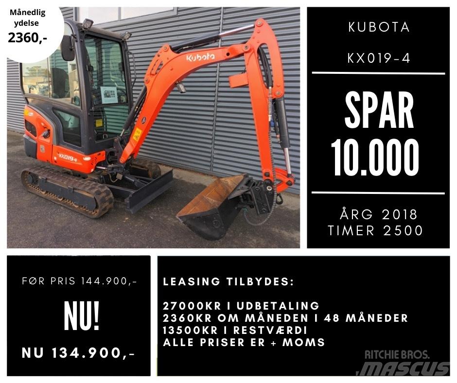 Kubota kx019-4 小型挖掘机