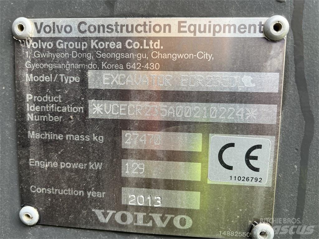 Volvo ECR 235 DL 履带挖掘机