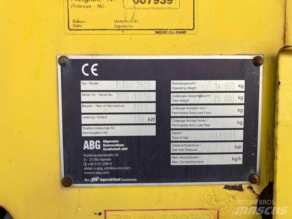 ABG Titan 7820 沥青摊铺机