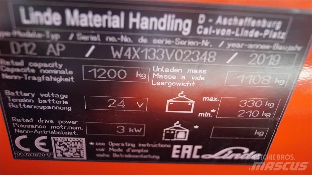 Linde D12AP 手推堆垛车