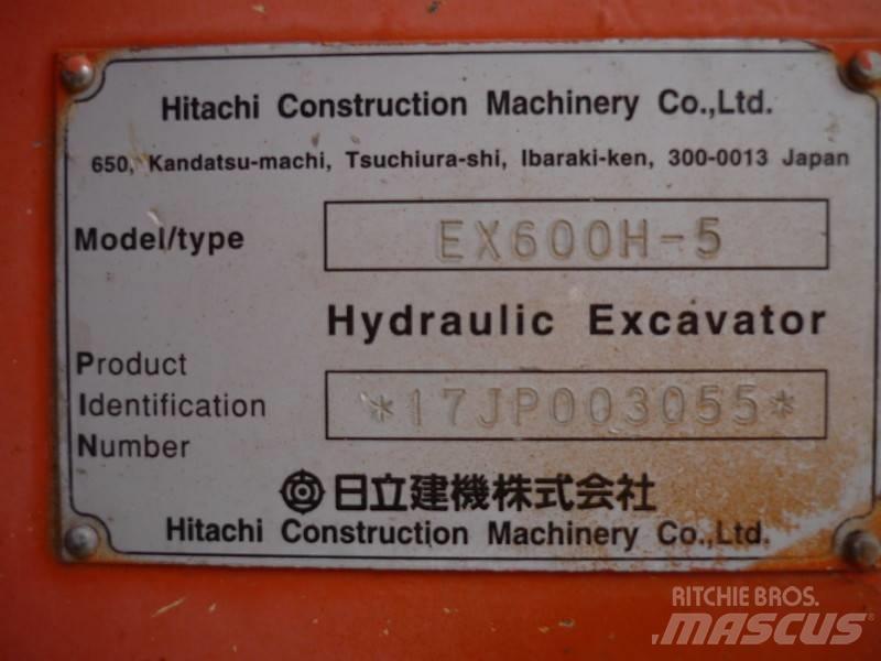 Hitachi EX 600 H-5 履带挖掘机