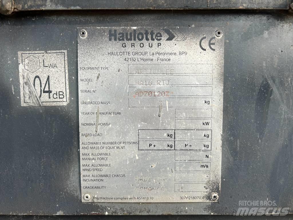 Haulotte HA16RTJ 曲臂高空工作平台
