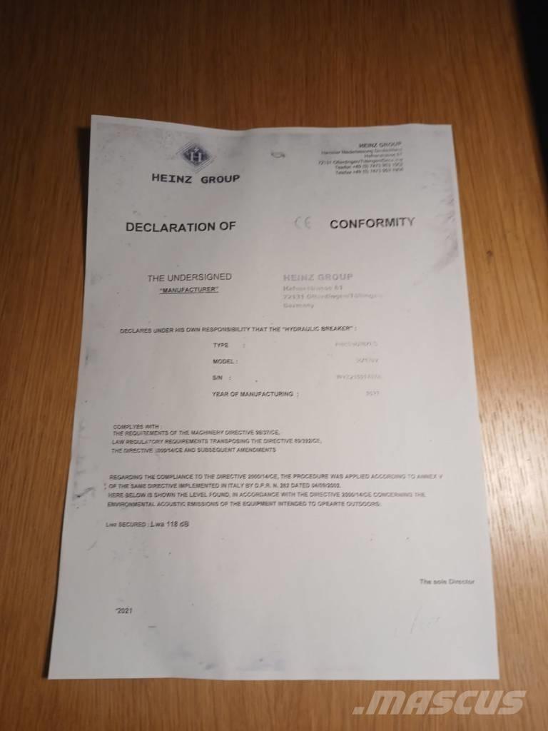 Mustang HM1900 破碎锤