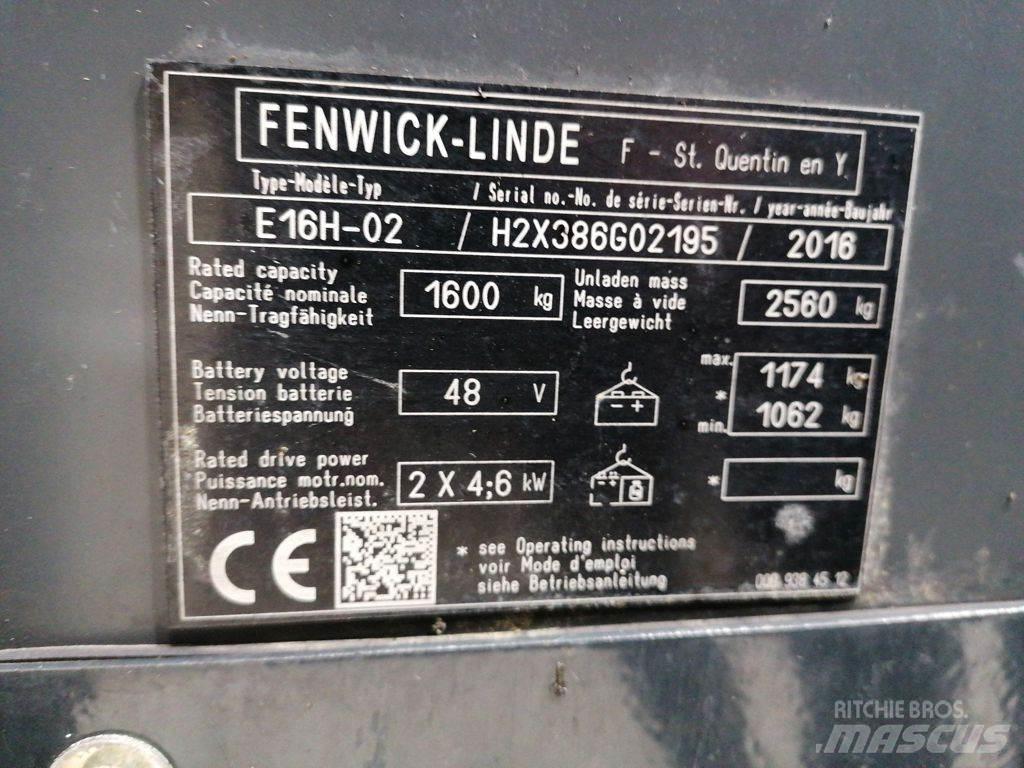 Linde E16H-02 电动叉车