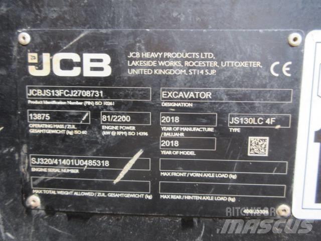 JCB JS130LC Plus+ 履带挖掘机