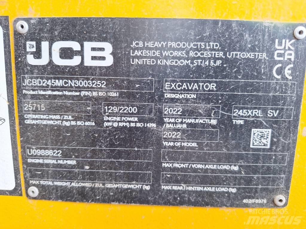 JCB 245 XR LC 履带挖掘机