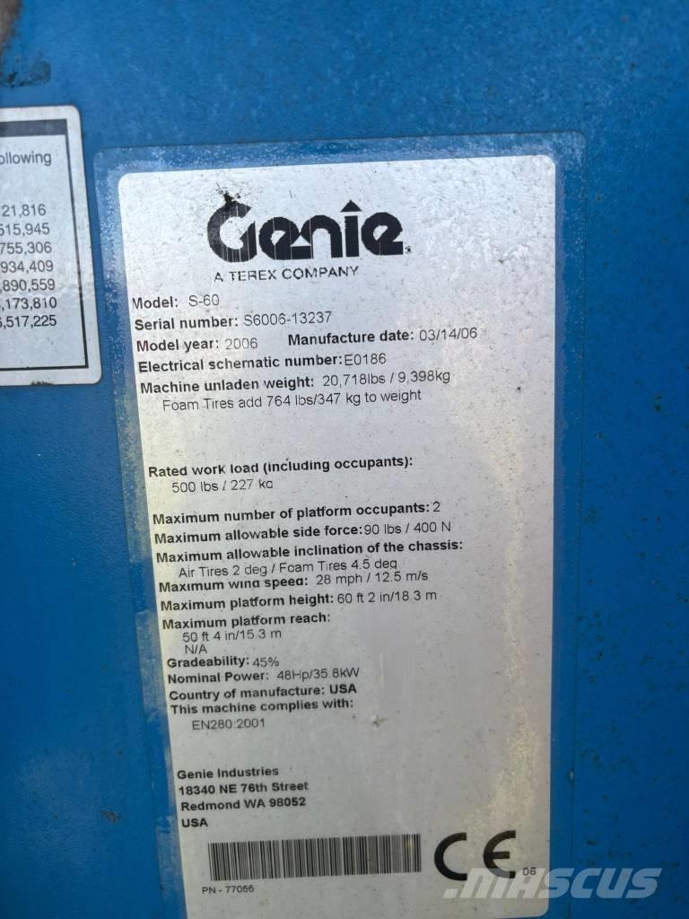 Genie S 60 直臂高空工作平台