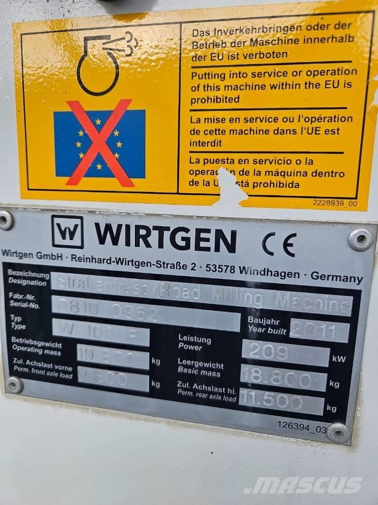 Wirtgen W 100 F 沥青路面铣刨机|铣刨机