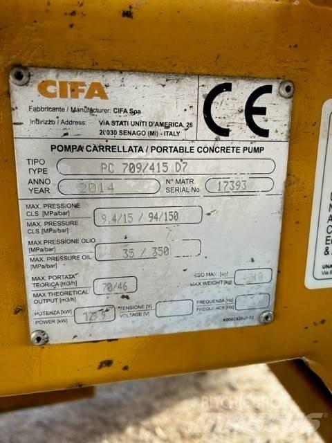 Cifa PC 709 / 415 D7 混凝土输送泵|布料机
