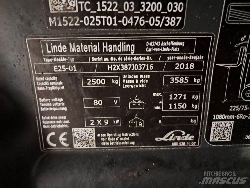 Linde E25-01 电动叉车