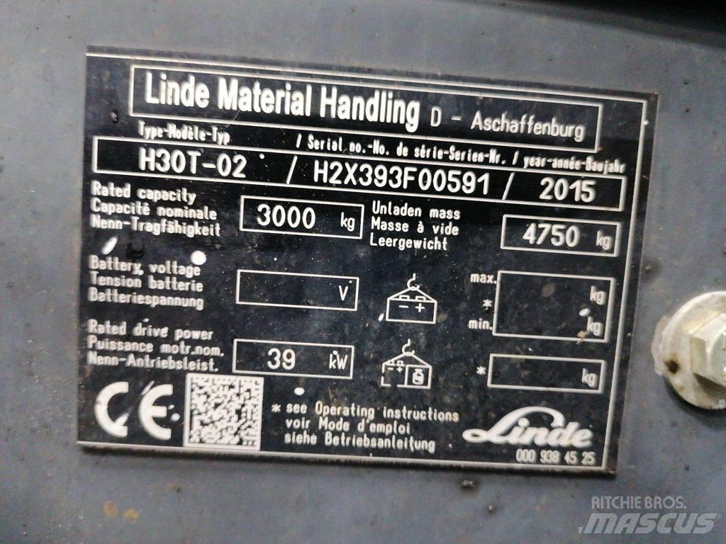 Linde H30T-02 天然气叉车