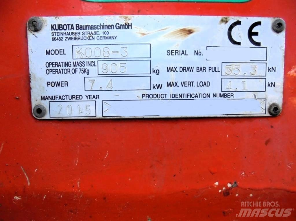 Kubota K 008-3 小型挖掘机