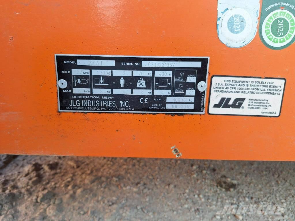 JLG 600AJ 曲臂高空工作平台