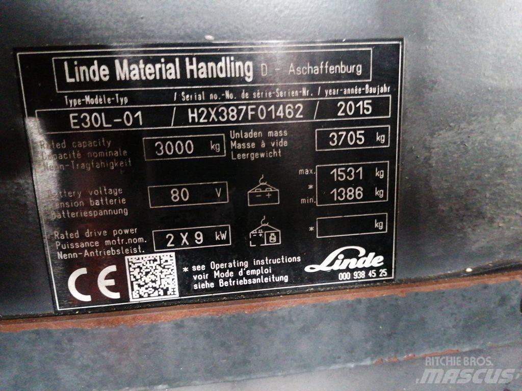 Linde E30L-01 电动叉车
