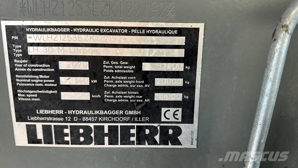 Liebherr LH 30 M 工业挖掘机