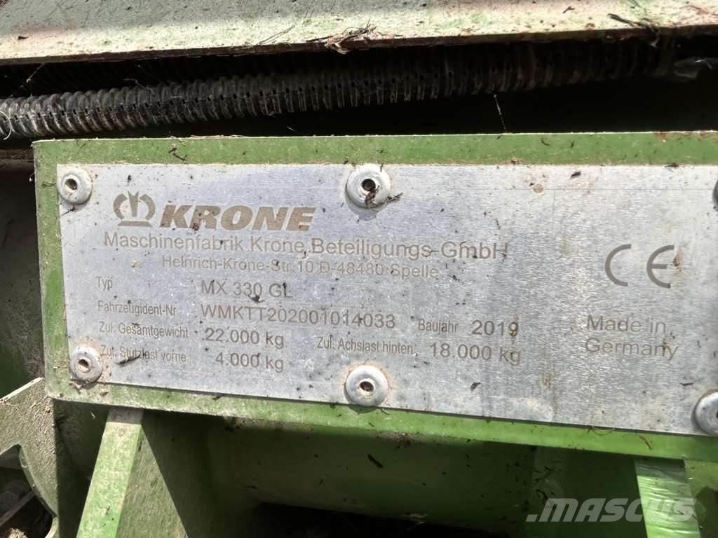 Krone MX 330 GL 自走式青贮饲料收割机