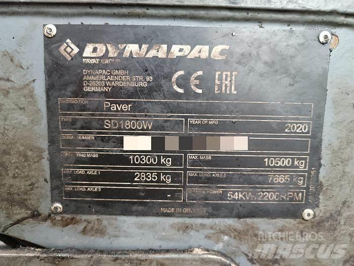 Dynapac SD1800W 沥青摊铺机