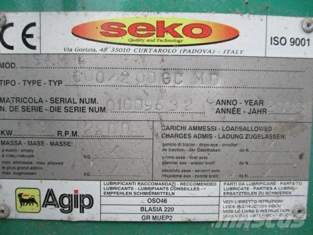 Seko 600/200GC MD 木材削片机