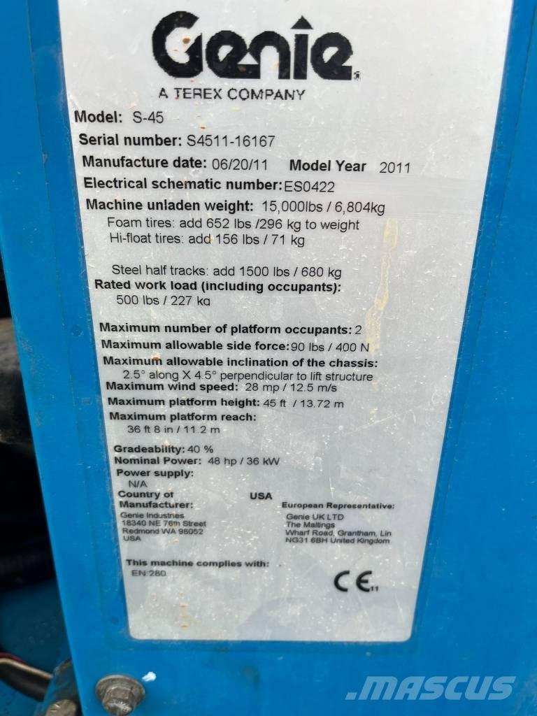 Genie S 45 直臂高空工作平台