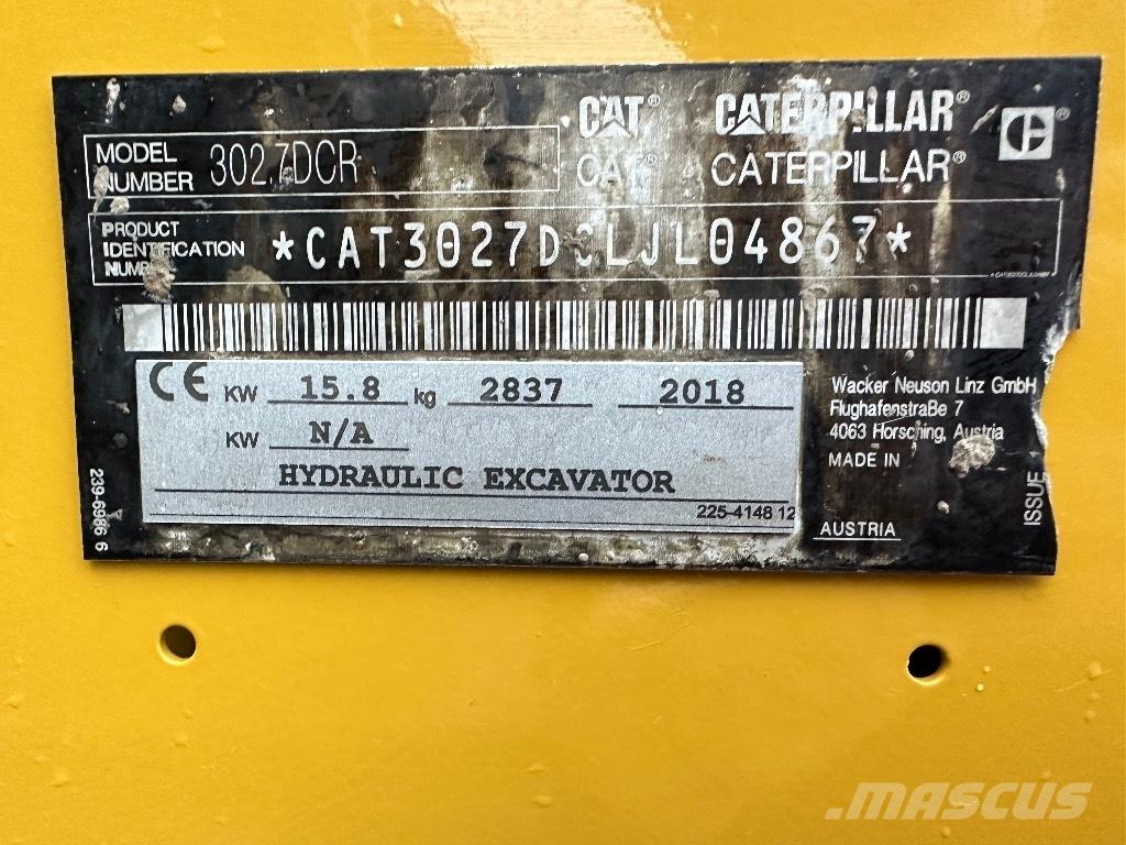 CAT 302.7 D CR 小型挖掘机