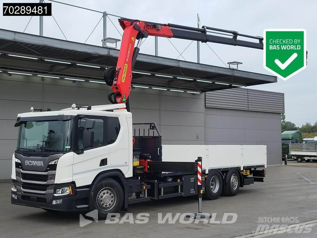 Scania P410 6X2 平板栏板货车