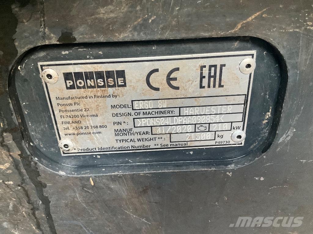 Ponsse ERGO 8W 收割机