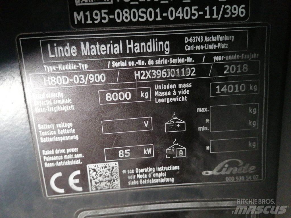 Linde H80D-03/900 柴油叉车