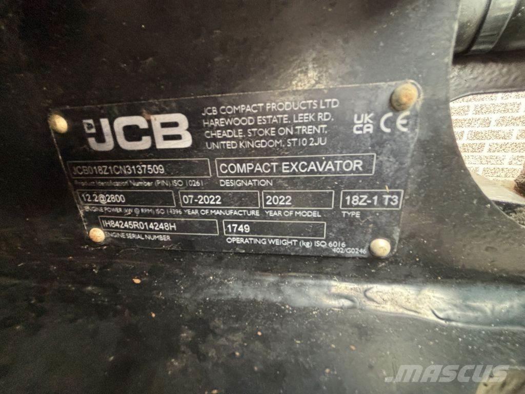 JCB 18Z 小型挖掘机