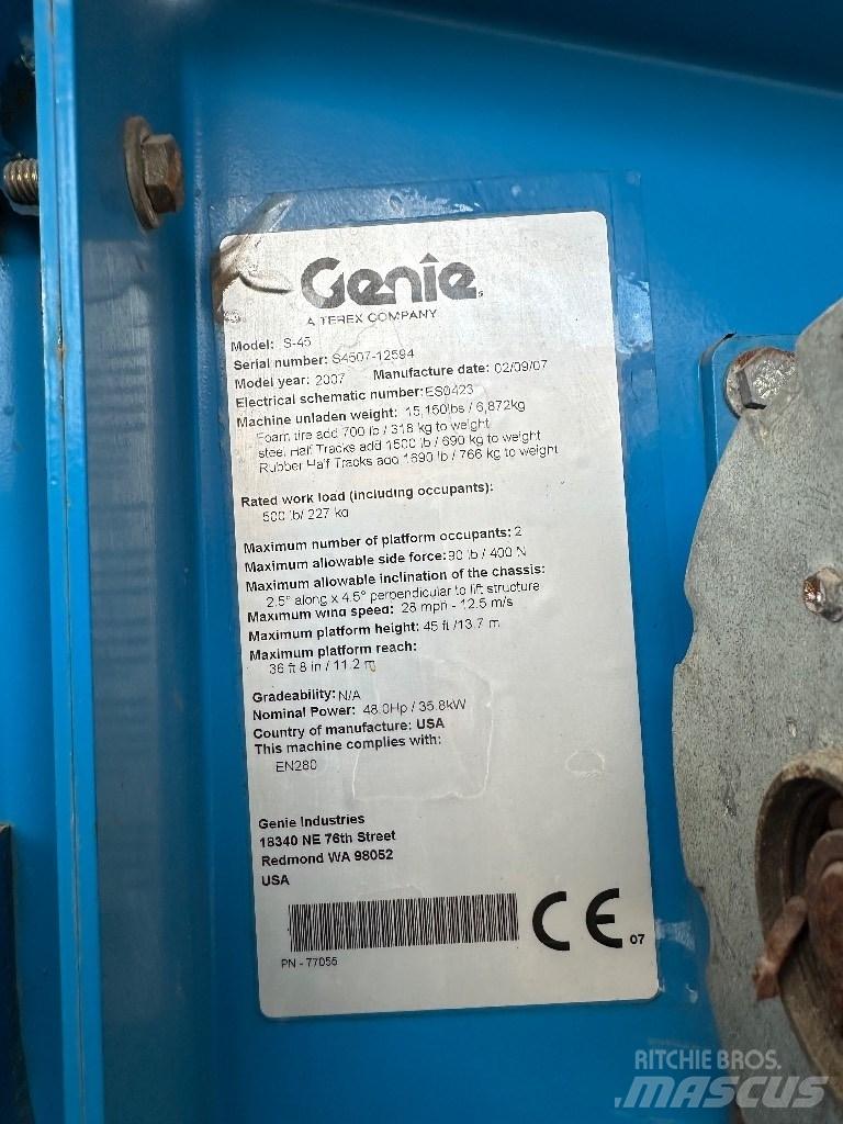 Genie s45 直臂高空工作平台
