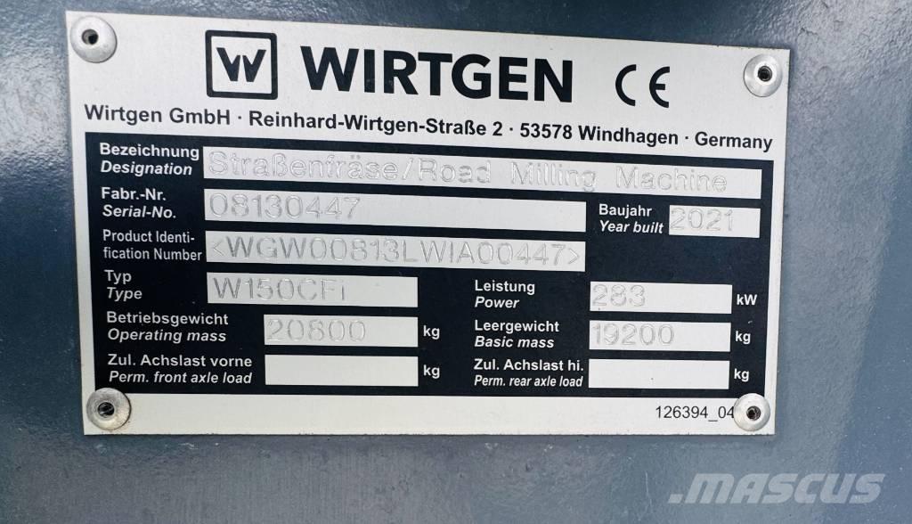 Wirtgen W 150 CFi 沥青路面铣刨机|铣刨机
