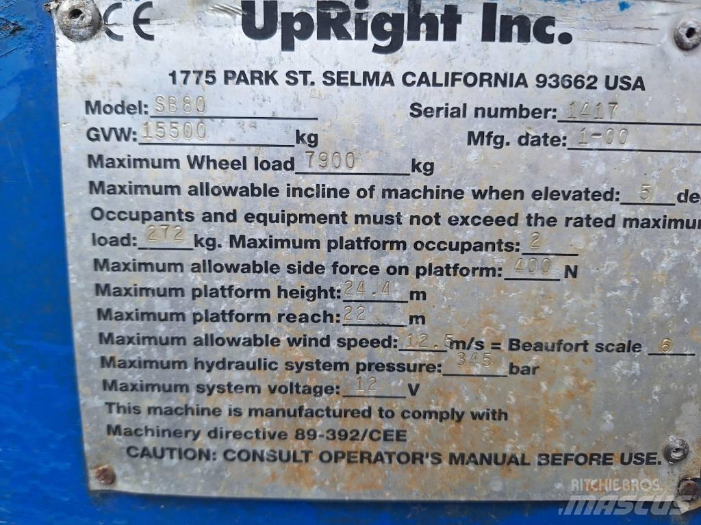 UpRight SB80 直臂高空工作平台