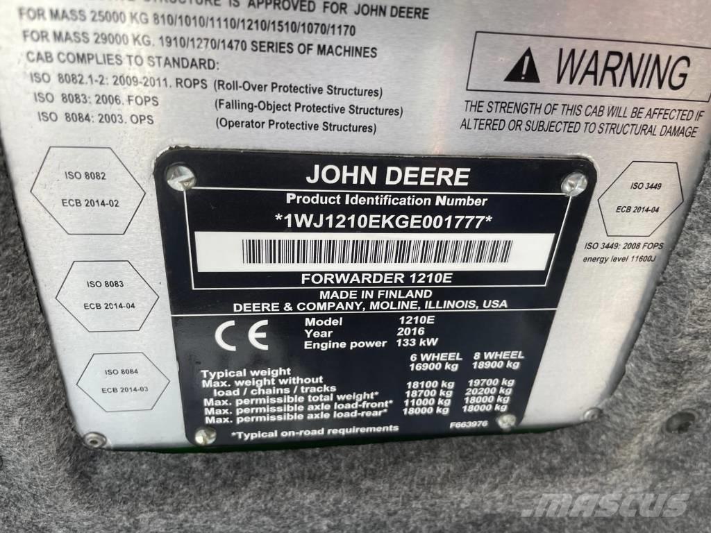 John Deere 1210 E 集运机