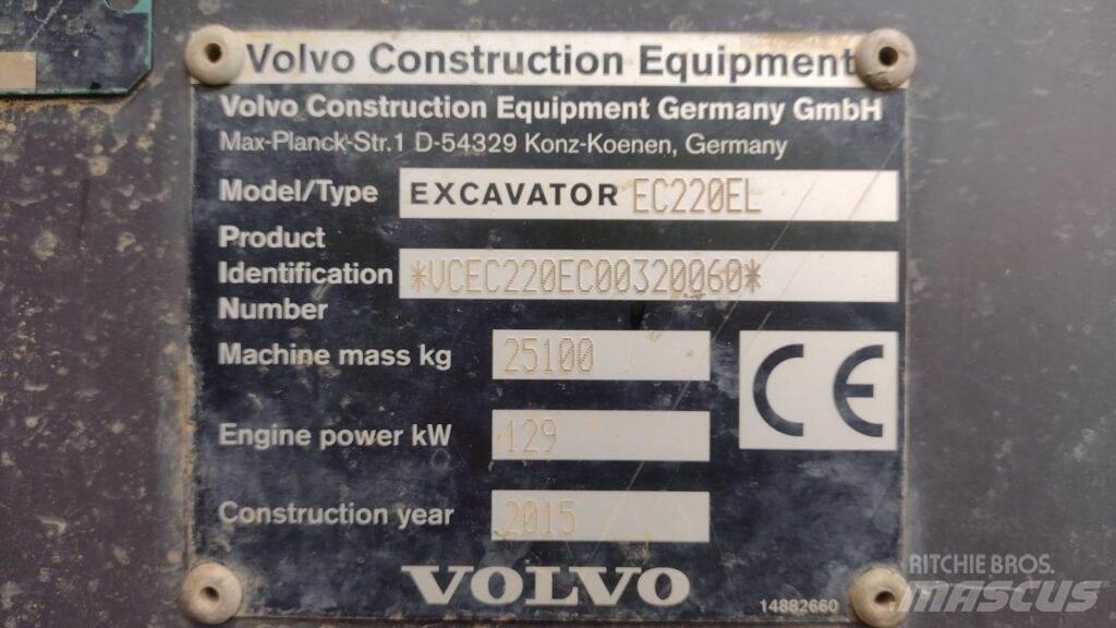 Volvo EC220EL 履带挖掘机
