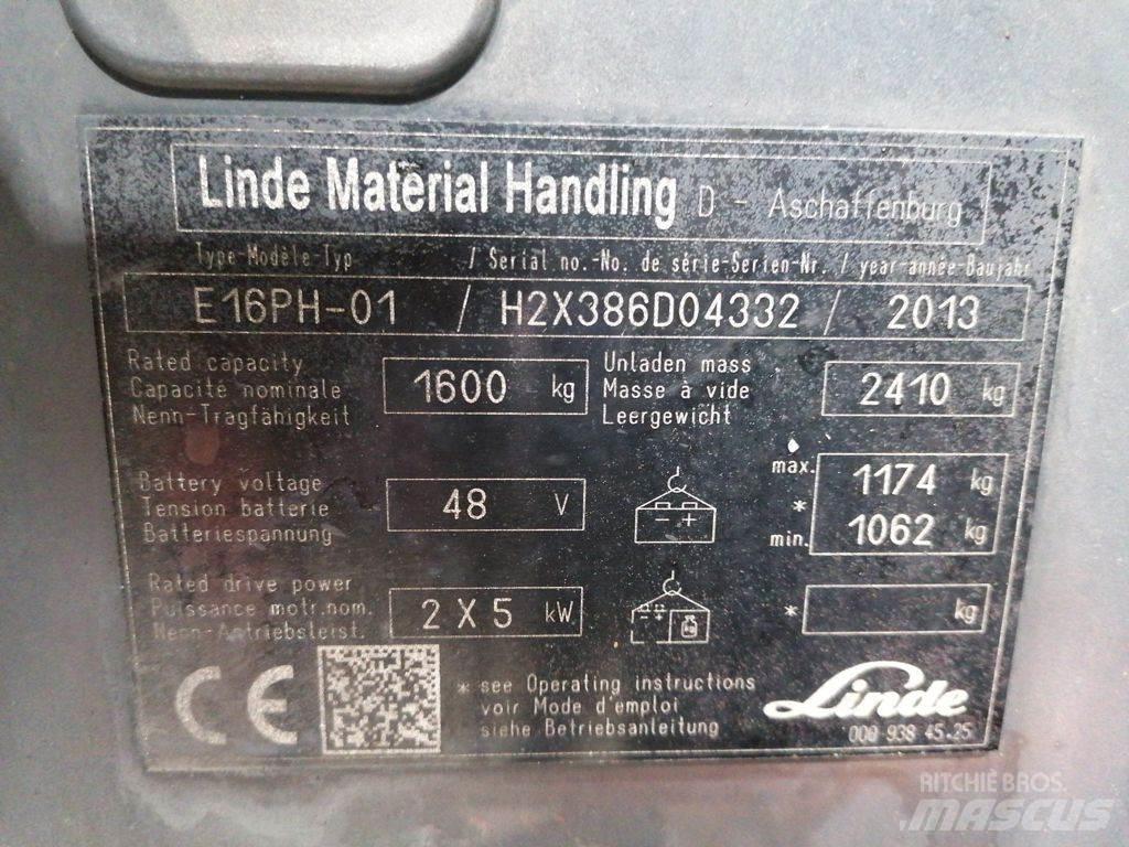 Linde E16PH-01 电动叉车