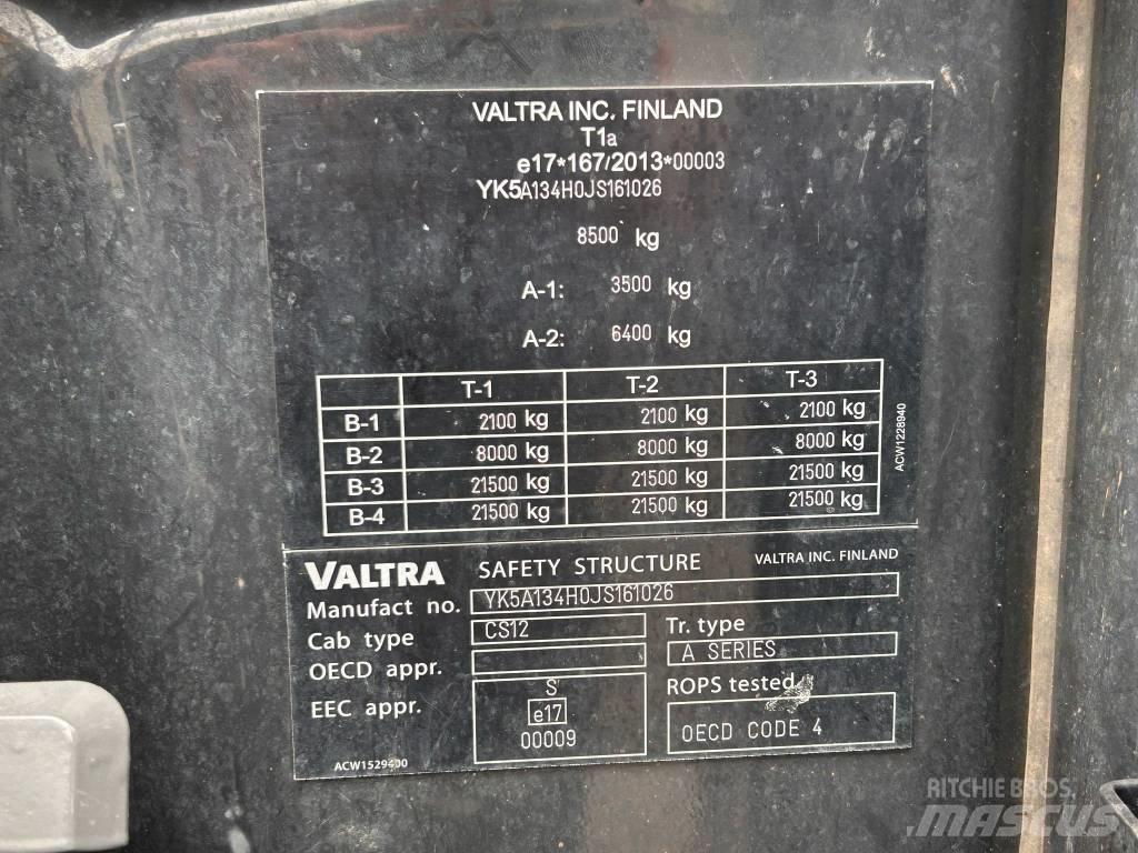 Valtra A 134 拖拉机/农用车