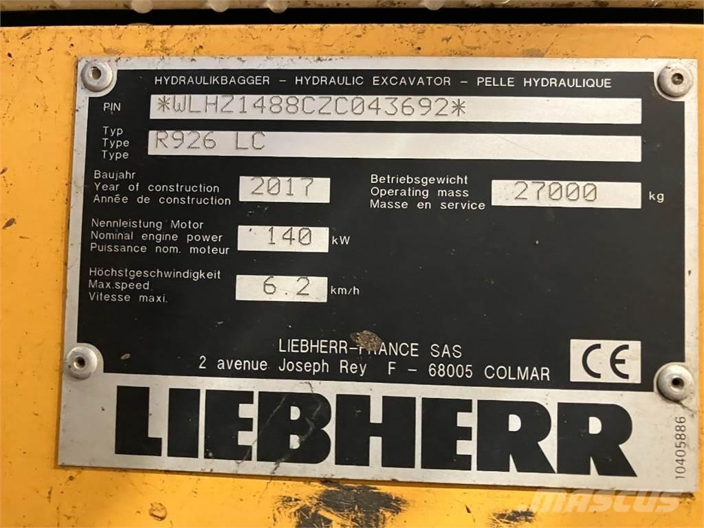 Liebherr R926 履带挖掘机