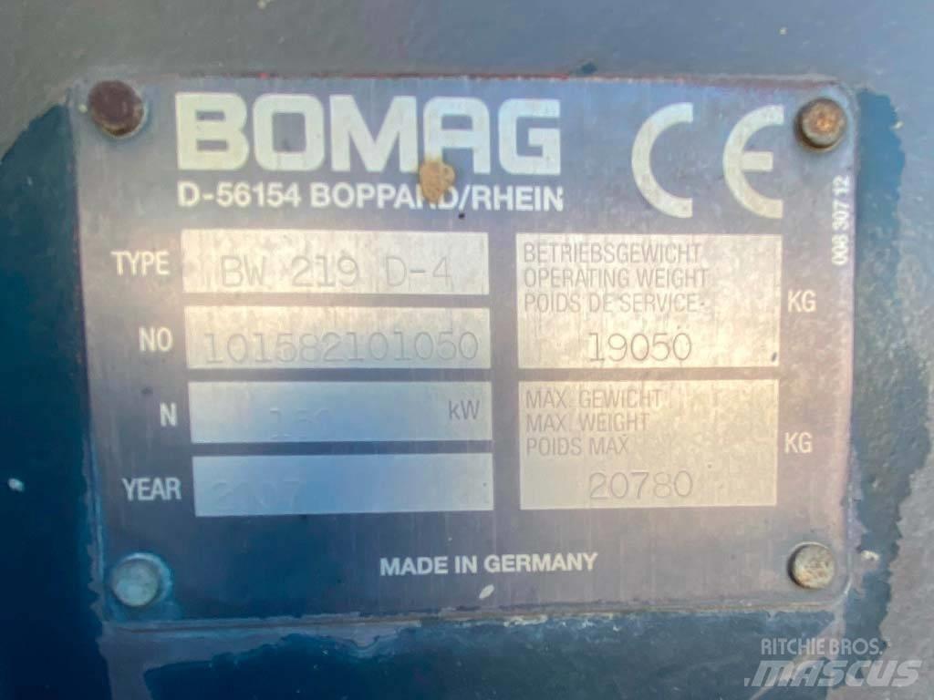 Bomag BW 219 D-4 单轮压路机