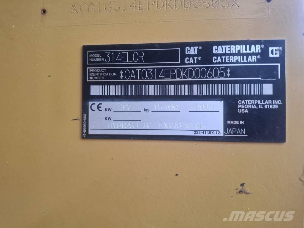 CAT 314 E LCR 履带挖掘机