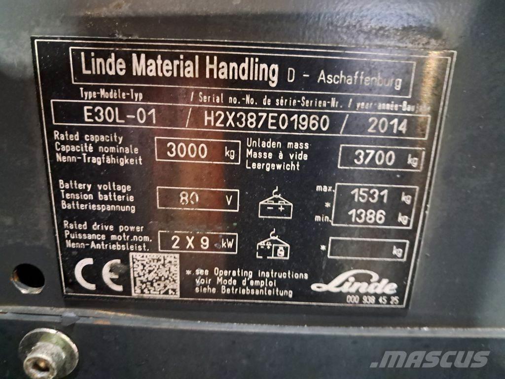 Linde E30L-01 电动叉车