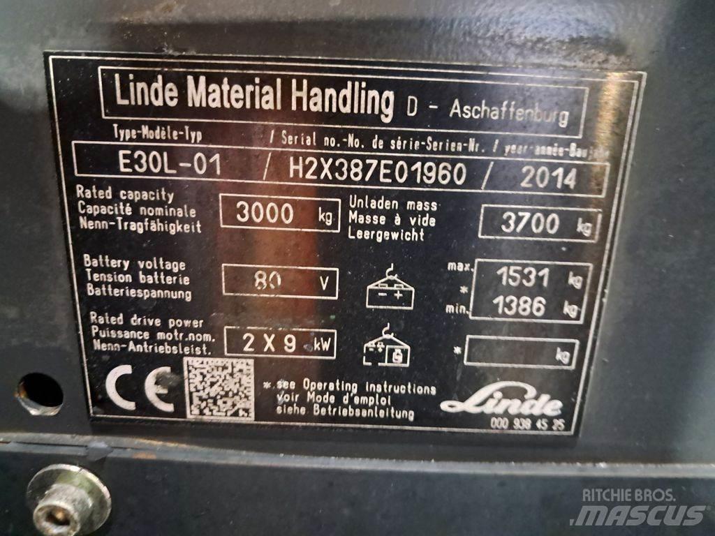 Linde E30L-01 电动叉车