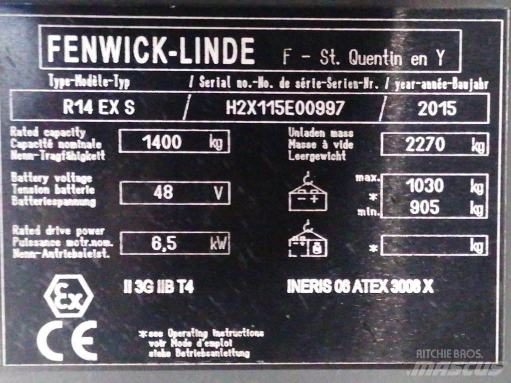 Linde R14 EX S 前移式叉车