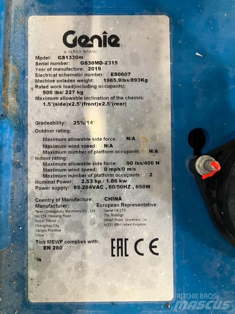 Genie GS 1330 剪叉式升降机