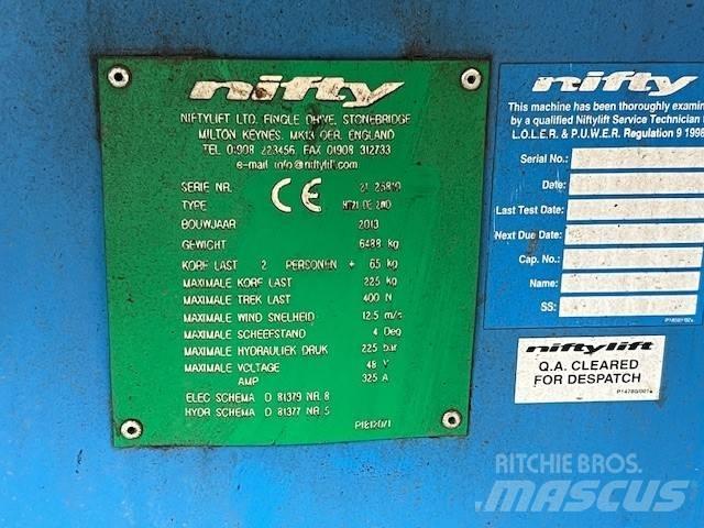 Niftylift HR 21 D E 曲臂高空工作平台