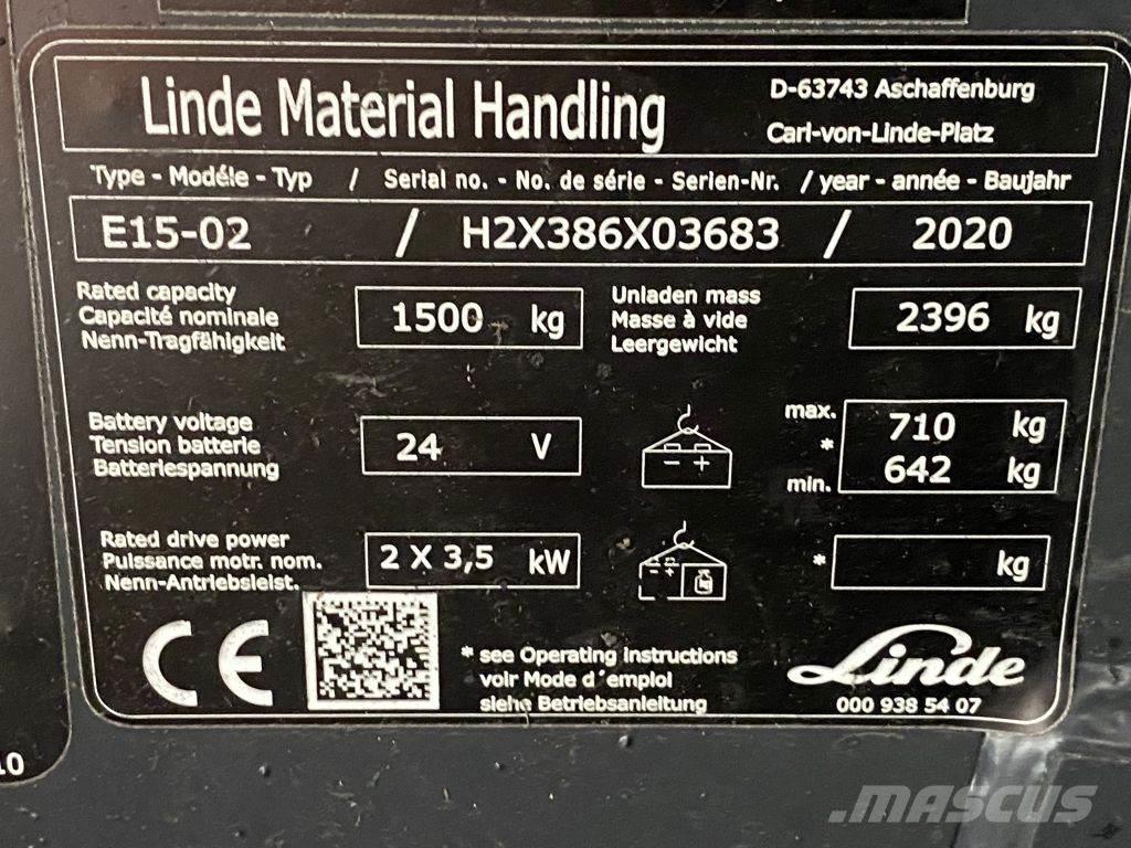 Linde E15-02 电动叉车