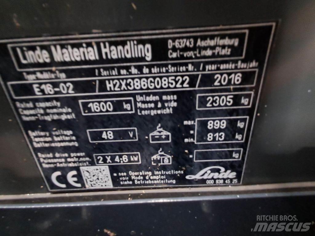 Linde E16-02 电动叉车