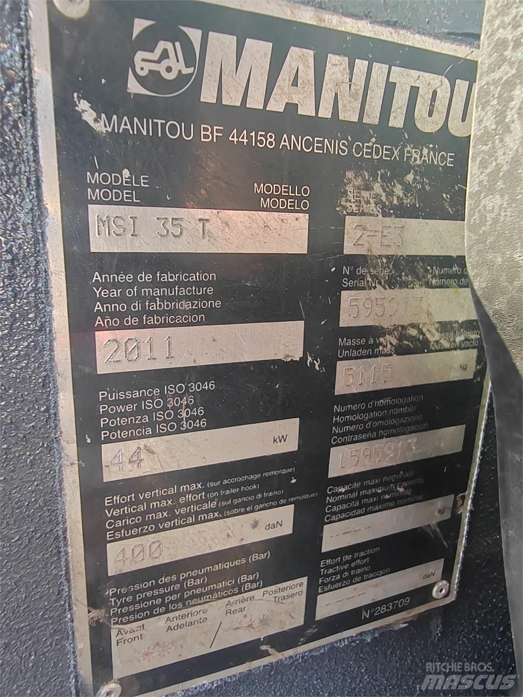 Manitou MSI35T 越野叉车|叉装车