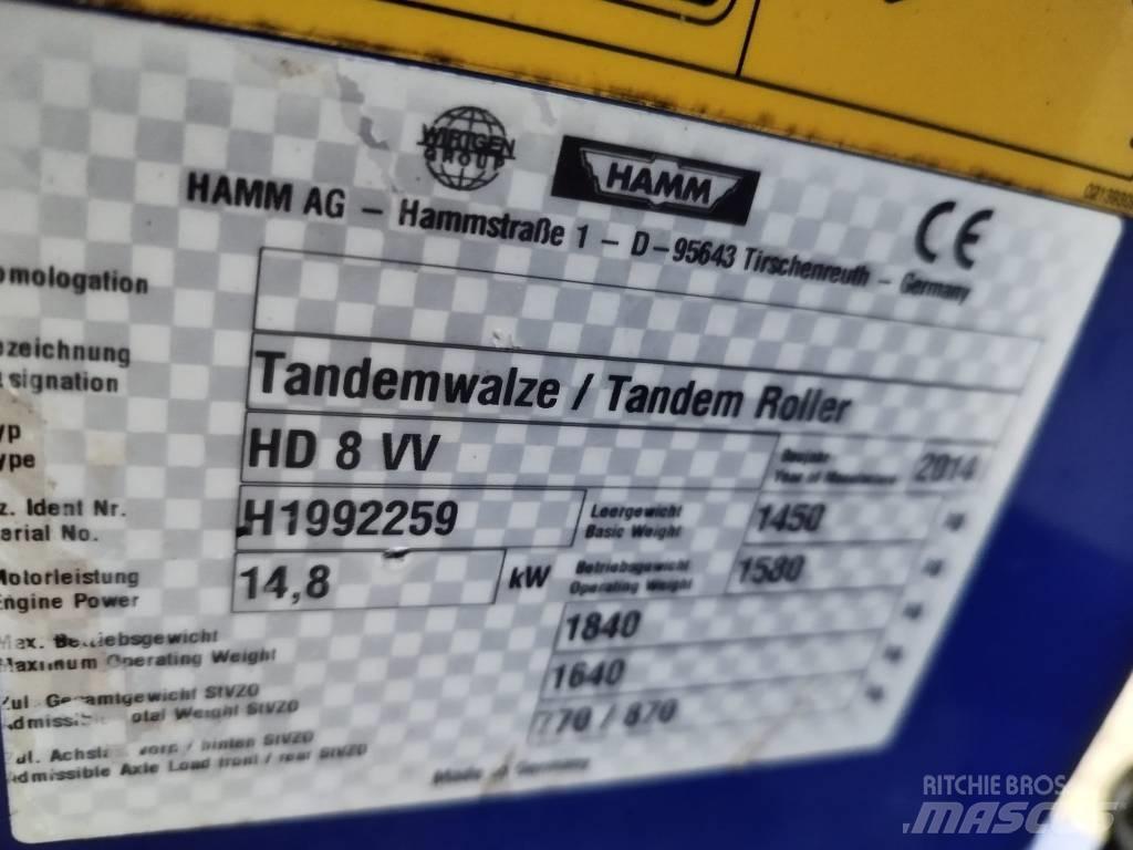 Hamm HD 8 VV 双轮压路机